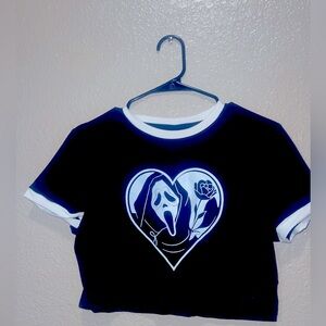 ‘SCREAM’ Crop Top Size L but fits better as a M! Shein Brand. NEVER WORN.